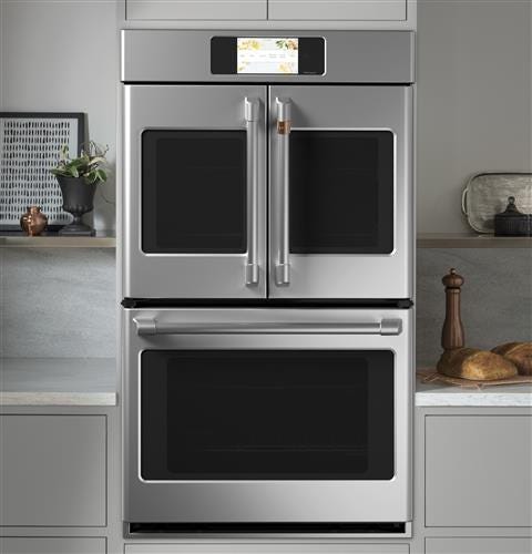 Café Professional Series 30" Smart Built-In Convection French-Door Double Wall Oven CTD90FP2NS1