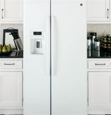 GE® ENERGY STAR® 25.4 Cu. Ft. Side-By-Side Refrigerator GSE25GGHWW