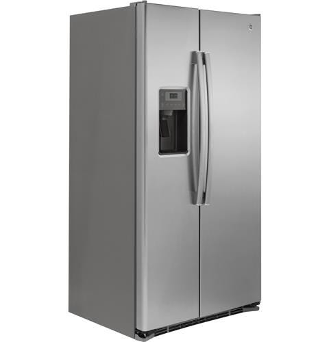 GE 21.9 Cu. Ft. Counter-Depth Side-By-Side Refrigerator GZS22DSJSS