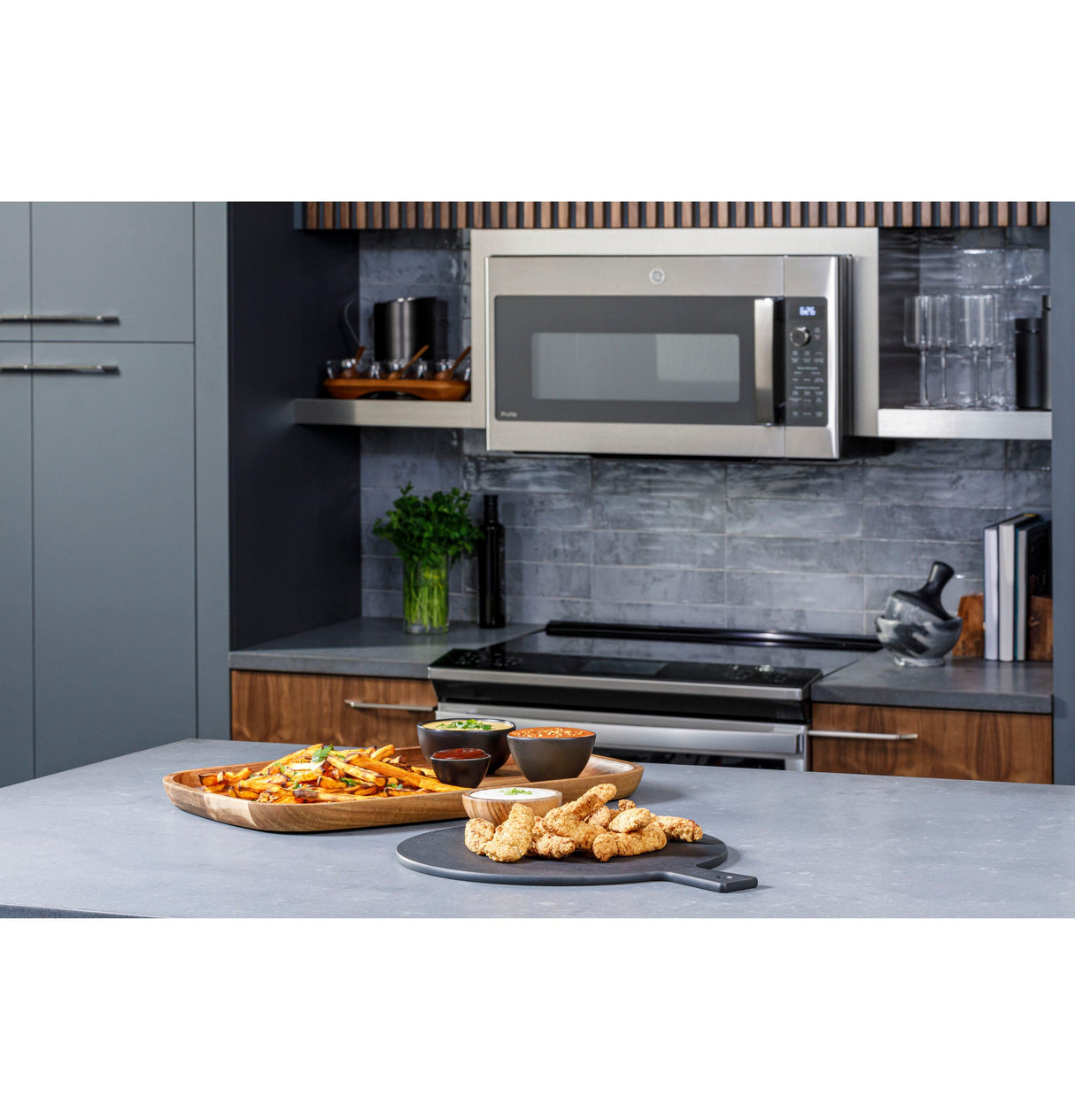 GE Profile 1.7 Cu. Ft. Convection Over-the-Range Microwave Oven PVM9179SRSS