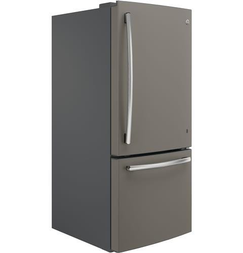 GE Series ENERGY STAR 20.9 Cu. Ft. Bottom Freezer Refrigerator GDE21EMKES