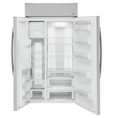 GE Profile Series 42" Built-In Side-by-Side Refrigerator with Dispenser PSB42YSNSS