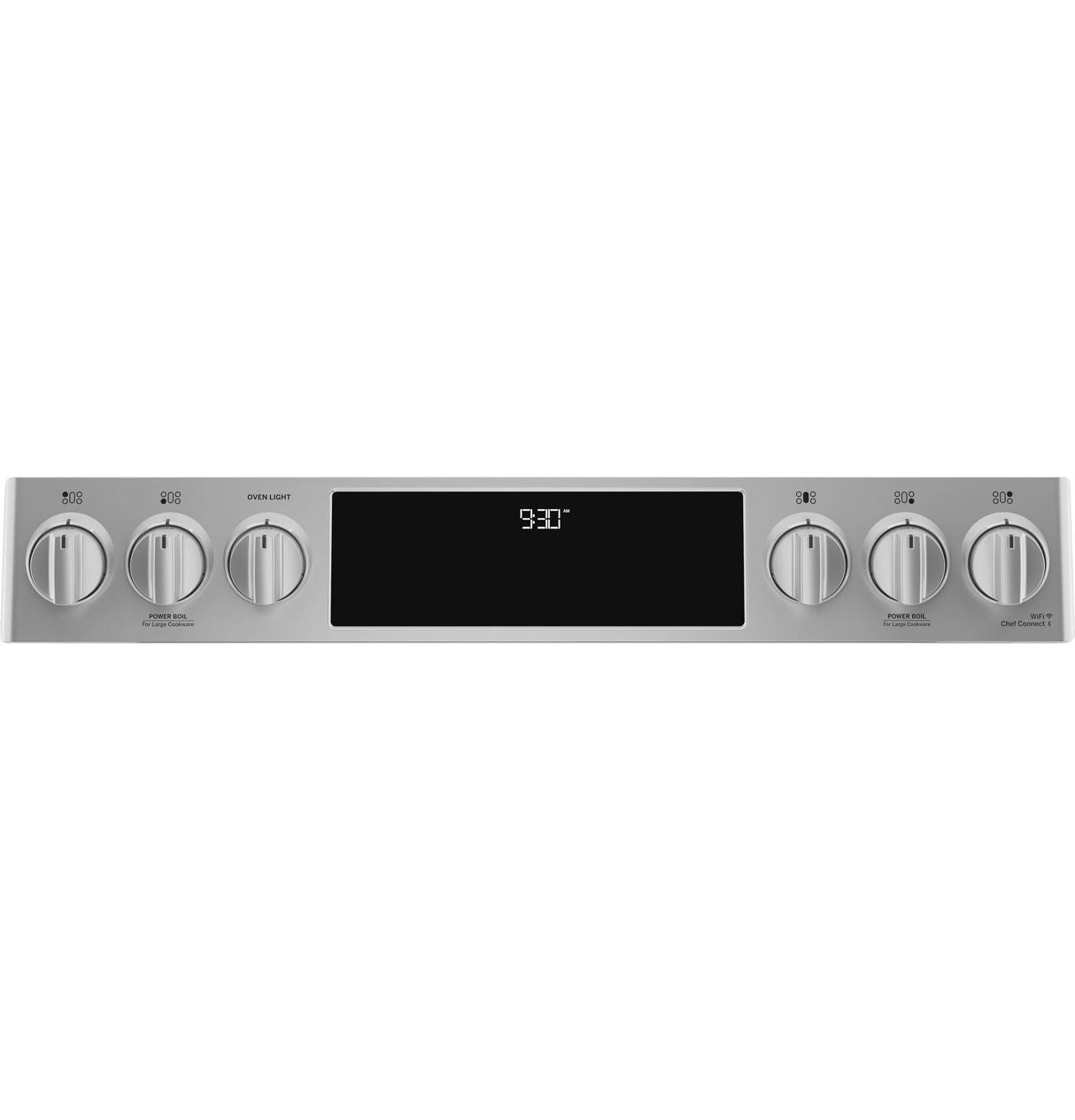 GE Profile 30" Smart Dual Fuel Slide-In Front-Control Fingerprint Resistant Range P2S930YPFS