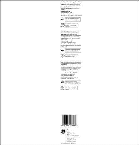 GE® In-Line Refrigerator/Icemaker Filter GXRTDR