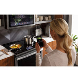 GE Profile 30" Smart Slide-In Front-Control Induction Fingerprint Resistant Range with In Oven Camera PHS93XYPFS