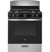 GE 30" FREE-STANDING GAS RANGE JGBS30RETSS