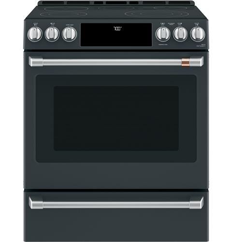 Café 30" Smart Slide-In, Front-Control, Radiant and Convection Range CES700P3MD1