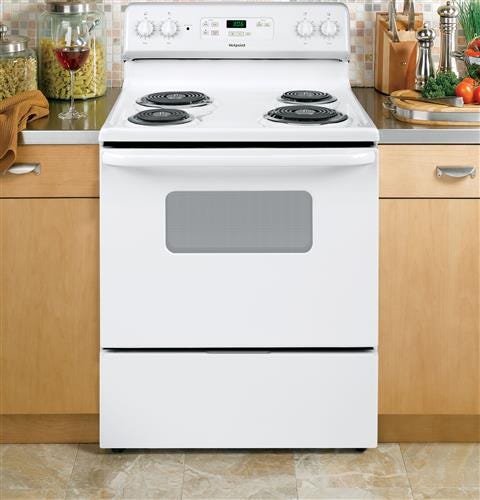 Hotpoint® 30" Free-Standing Standard Clean Electric Range RBS360DMWW