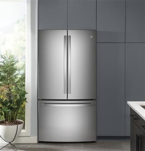 GE Profile Series ENERGY STAR 23.1 Cu. Ft. Counter-Depth French-Door Refrigerator PWE23KYNFS