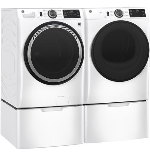 GE 4.8 cu. ft. Capacity Smart Front Load ENERGY STAR Washer with UltraFresh Vent System with OdorBlock and Sanitize w/Oxi GFW550SSNWW