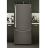 GE Series ENERGY STAR 20.9 Cu. Ft. Bottom Freezer Refrigerator GDE21EMKES