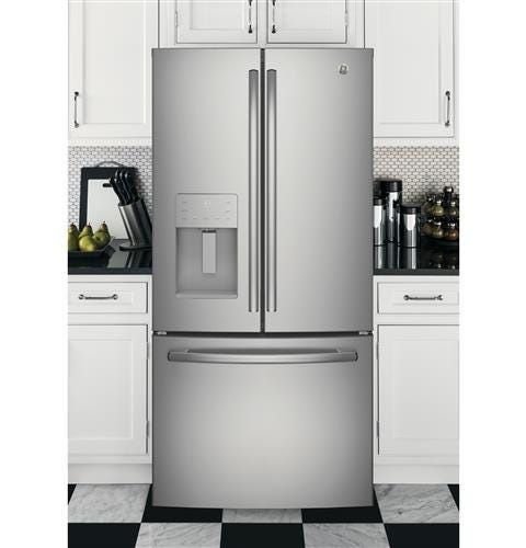 GE Series ENERGY STAR 23.8 Cu. Ft. French-Door Refrigerator GFE24JYKFS