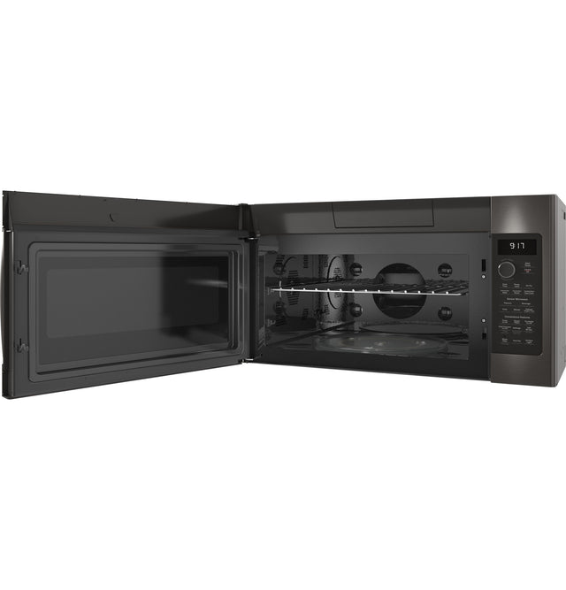 GE Profile 1.7 Cu. Ft. Convection Over-the-Range Microwave Oven PVM9179BRTS-Black Stainless