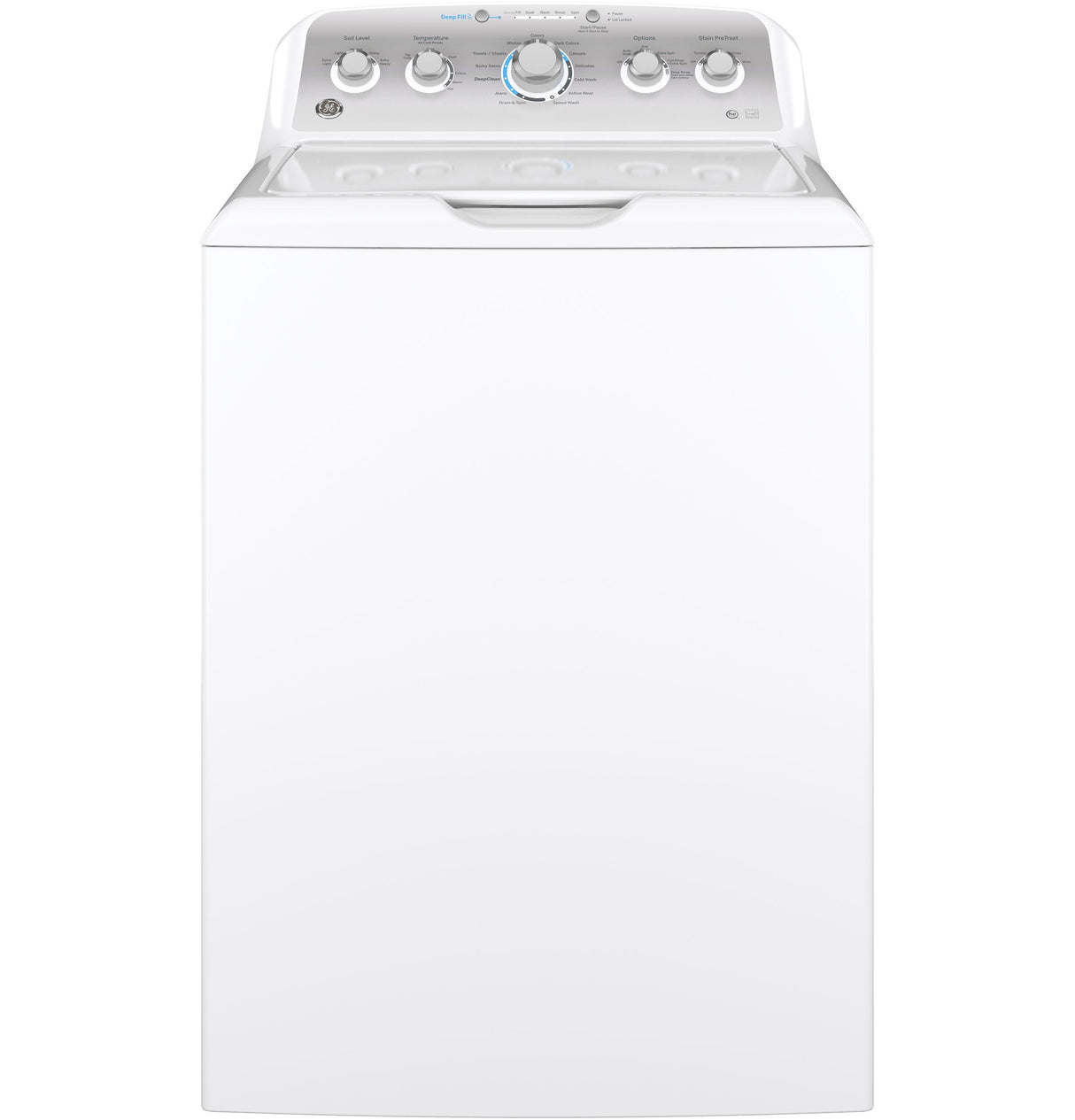 GE 4.6 cu. ft. Capacity Washer with Stainless Steel Basket GTW500ASNWS