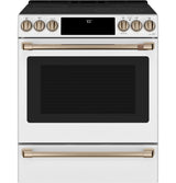 Café 30" Smart Slide-In, Front-Control, Radiant and Convection Range CES700P4MW2