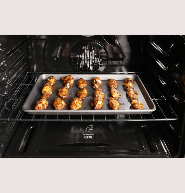 GE Profile 30 Inch Smart Freestanding Gas Range with 5 Burners PGB935YPFS