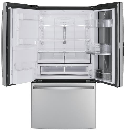 GE Profile Series 27.8 Cu. Ft. French-Door Refrigerator with Door In Door and Hands-Free AutoFill PFD28KYNFS