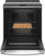 GE Profile 30" Smart Slide-In Electric Convection Fingerprint Resistant Range PSS93YPFS