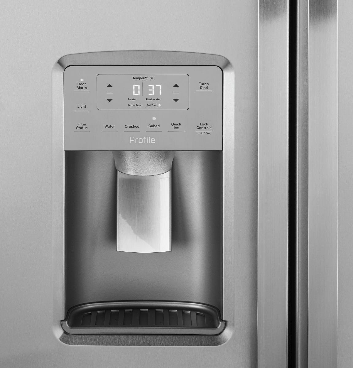 GE Profile™ 21.9 Cu. Ft. Counter-Depth Side-By-Side Refrigerator PZS22MYKFS