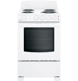 Hotpoint 24" Electric Free-Standing Front-Control Range RAS240DMWW