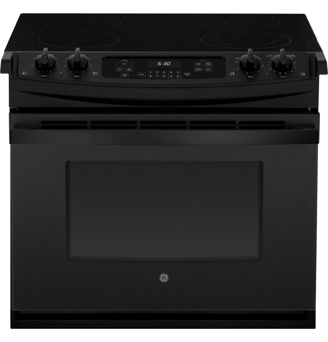 GE 30" DROP-IN ELECTRIC RANGE JD630DTBB-Black