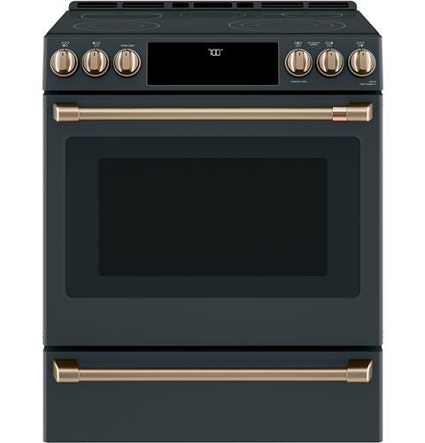 Café 30" Smart Slide-In, Front-Control, Radiant and Convection Range CES700P3MD1