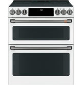 Café™ 30" Slide-In Front Control Radiant and Convection Double Oven Range CES750P4MW2