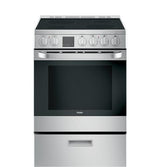 Haier 24" 2.9 Cu. Ft. Electric Free-Standing Range with Convection and Modular Backguard QAS740RMSS