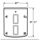 GE 36 Gallon Side Port Lowboy Electric Water Heater GE40L08BSM