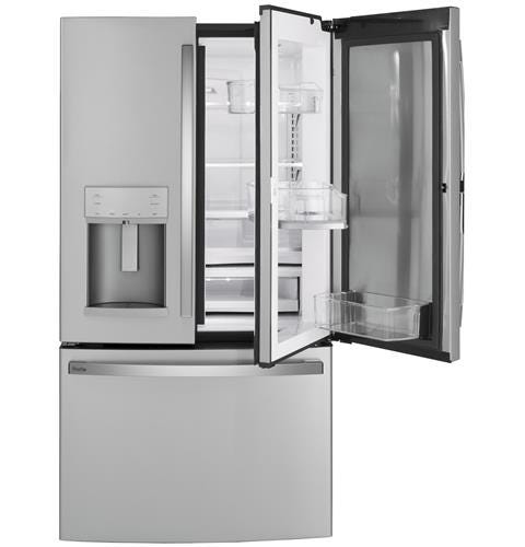 GE Profile Series 27.8 Cu. Ft. French-Door Refrigerator with Door In Door and Hands-Free AutoFill PFD28KYNFS