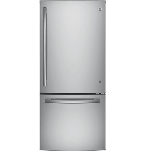 GE Series ENERGY STAR 20.9 Cu. Ft. Bottom Freezer Refrigerator GDE21EYKFS