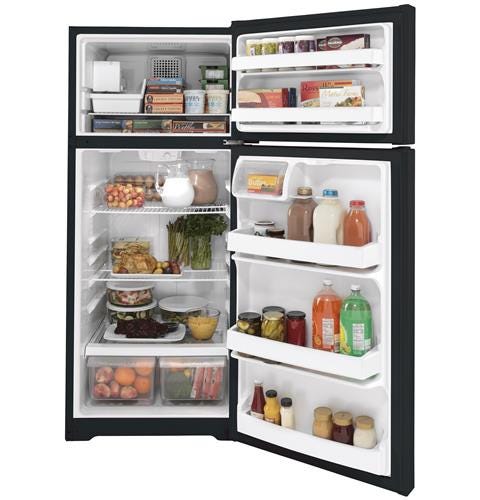 GE ENERGY STAR 17.5 Cu. Ft. Top-Freezer Refrigerator GIE18DTNRBB