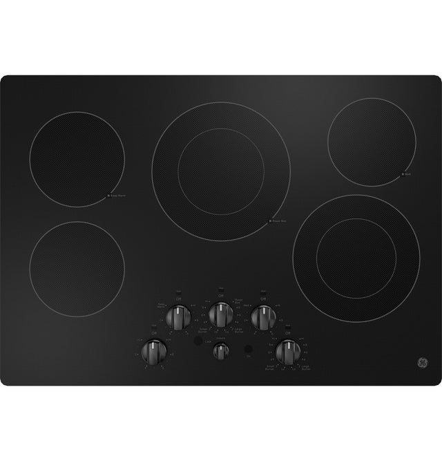 GE 30" Built-In knob Control Electric Cooktop JEP5030DTBB-Black