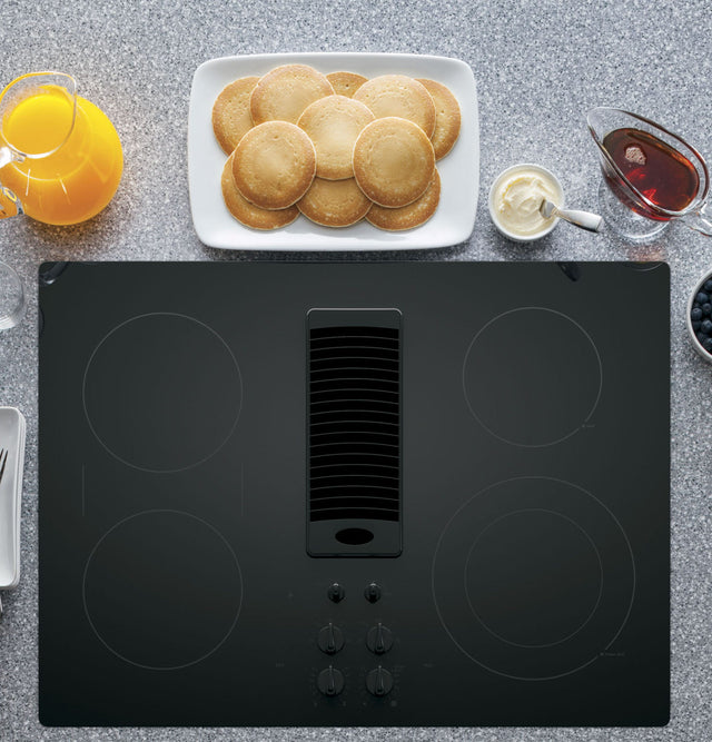 GE Profile 30" Downdraft Electric Cooktop PP9830DRBB-Black