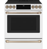 CAFÉ 30" SMART SLIDE-IN, FRONT-CONTROL, INDUCTION AND CONVECTION RANGE WITH WARMING DRAWER CHS900P4MW2