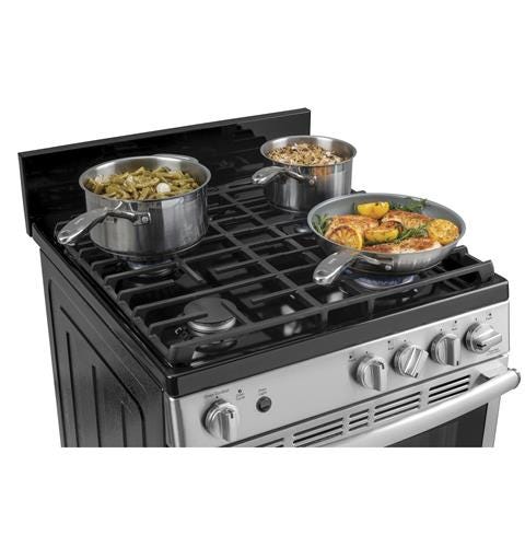 GE 24" Steam Clean Free-Standing/Slide-in Gas Range JGAS640RMSS