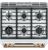 Café 30" Slide-In Front Control Dual-Fuel Double Oven with Convection Range C2S950P4MW2