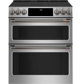 Café™ 30" Slide-In Front Control Radiant and Convection Double Oven Range CES750P2MS1