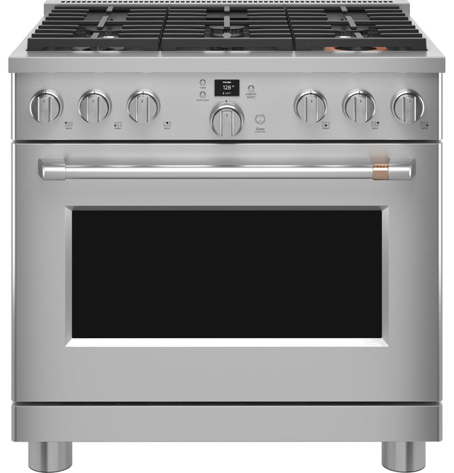 Café 36" Smart Dual-Fuel Commercial-Style Range with 6 Burners (Natural Gas) C2Y366P2TS1