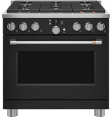 Café 36" Smart Dual-Fuel Commercial-Style Range with 6 Burners (Natural Gas) C2Y366P3TD1