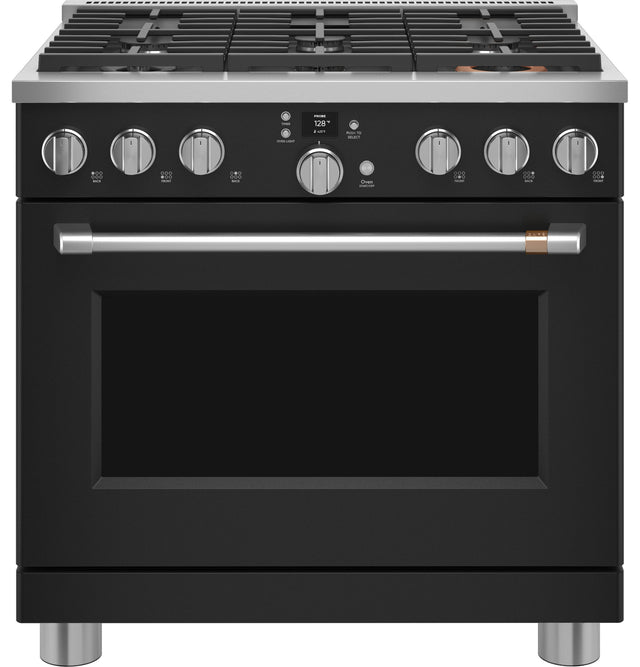 Café 36" Smart Dual-Fuel Commercial-Style Range with 6 Burners (Natural Gas) C2Y366P3TD1