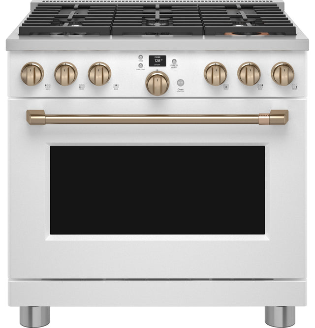 Café 36" Smart Dual-Fuel Commercial-Style Range with 6 Burners (Natural Gas) C2Y366P4TW2