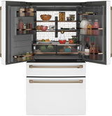 Café ENERGY STAR 22.3 Cu. Ft. Smart Counter-Depth 4-Door French-Door Refrigerator CXE22DP4PW2