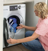 GE 24" 2.4 cu. ft.Capacity Front Load Washer/Condenser Dryer Combo GFQ14ESSNWW