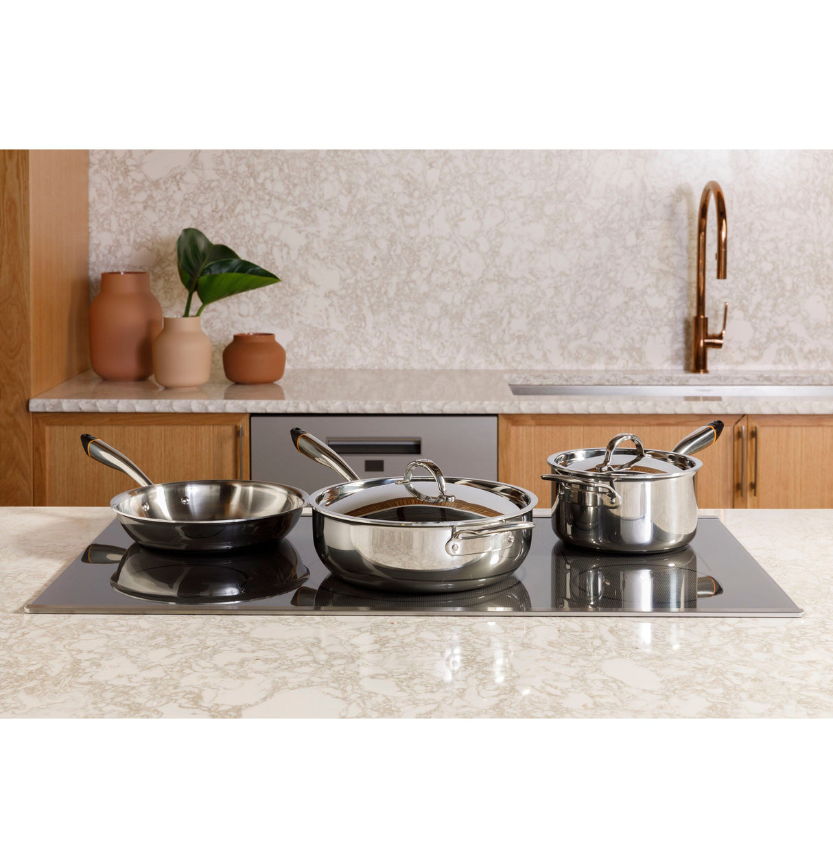 Café Series 36" Built-In Touch Control Induction Cooktop CHP90361TBB
