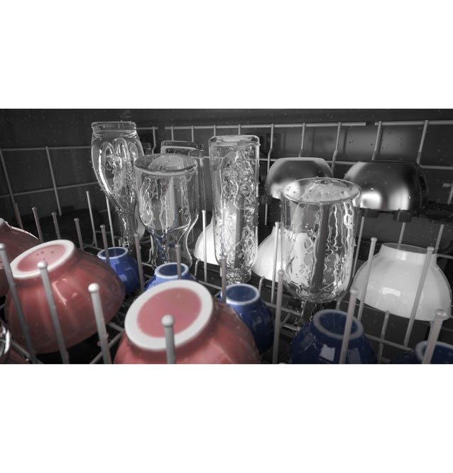 GE Top Control With Plastic Interior Dishwasher With Sanitize Cycle & Dry Boost GDT630PYRFS