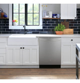 GE Top Control With Plastic Interior Dishwasher With Sanitize Cycle & Dry Boost GDT630PYRFS