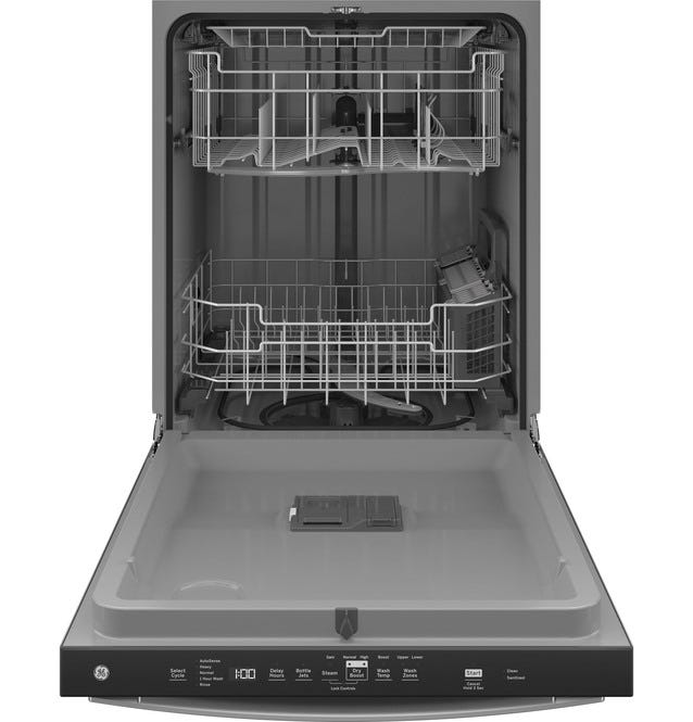 GE Top Control With Plastic Interior Dishwasher With Sanitize Cycle & Dry Boost GDT630PYRFS