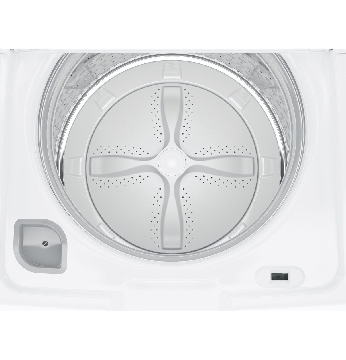 GE 4.6 cu. ft. Capacity Washer with Stainless Steel Basket GTW500ASNWS