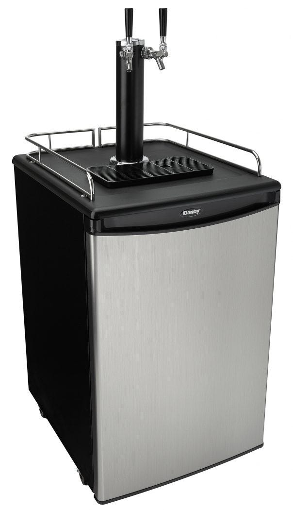 Danby 5.4 cu. ft. Dual-Tap Kegerator DKC054A1BSL2DB